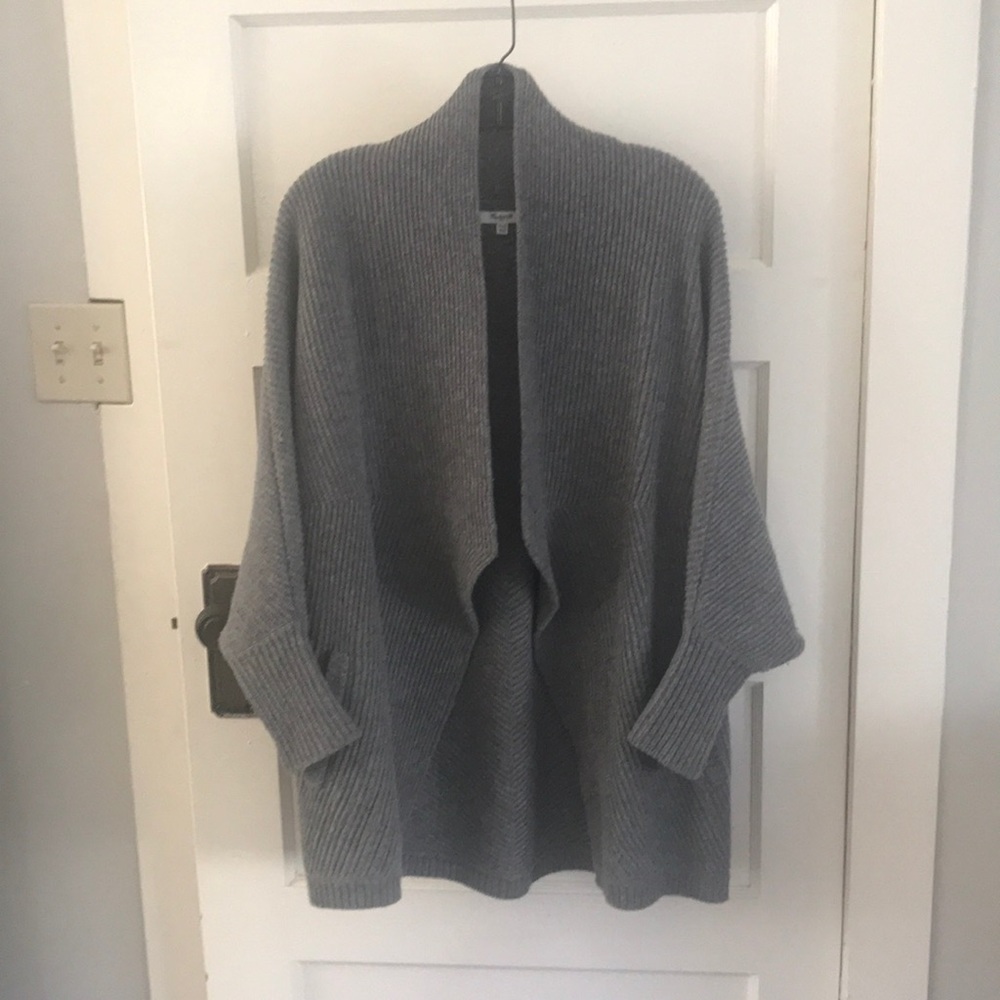 Grey Madewell no closure cardigan